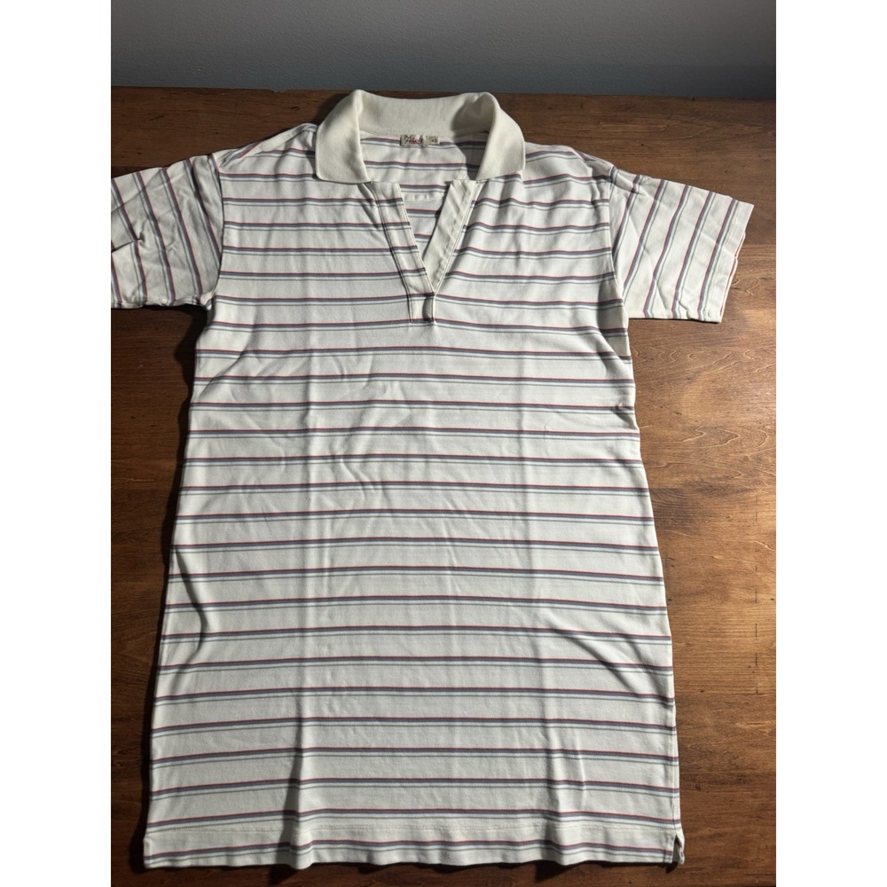 Faherty Women's M Striped Polo Shirt Dress Golf Stretch Coastal Casual Preppy